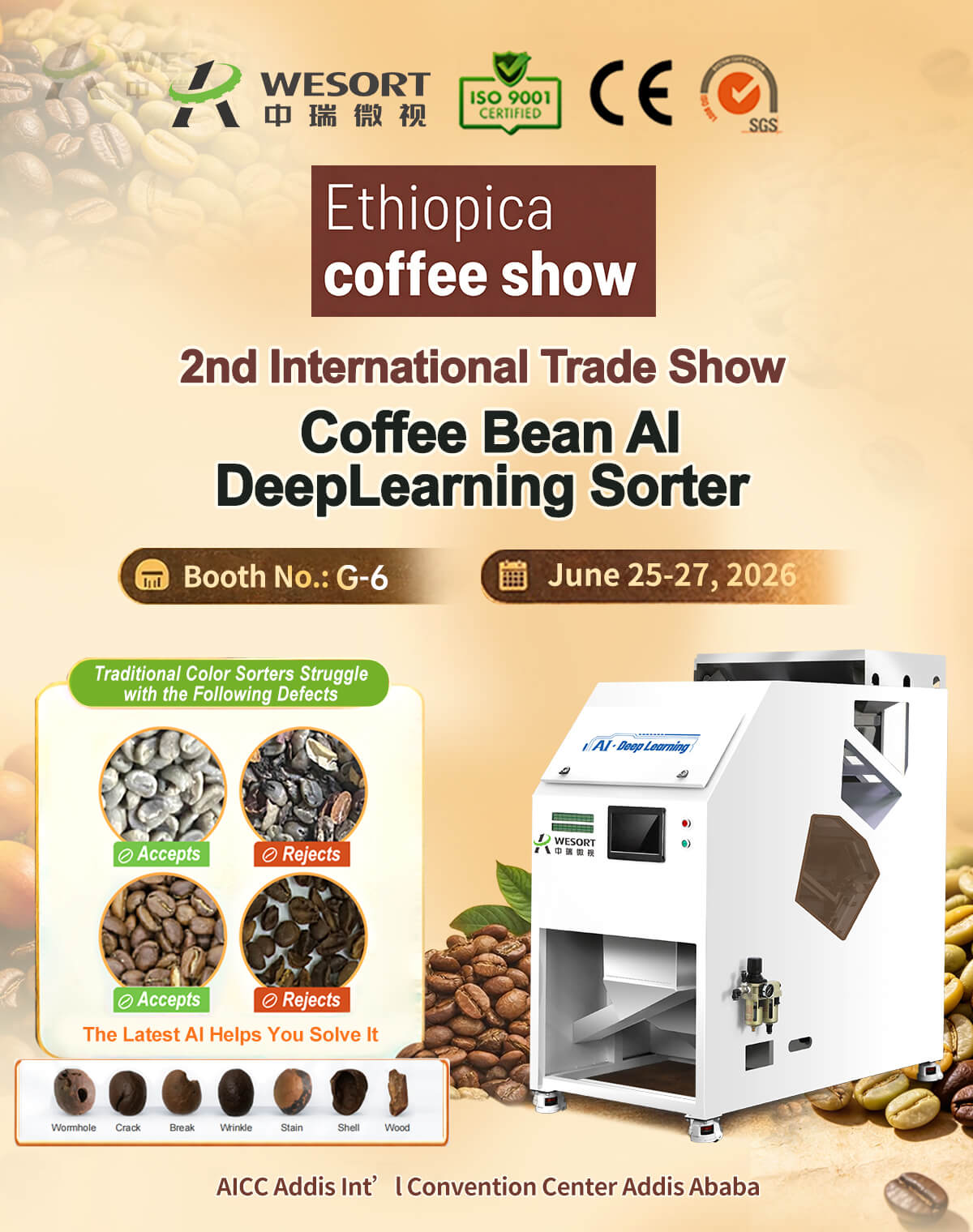 Coffee Bean Color Sorter – colour sorting machine manufacturers| Wesort